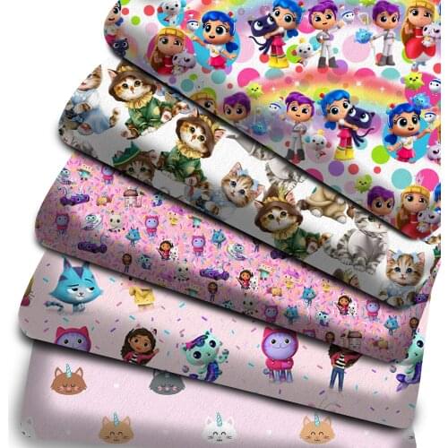Cartoon Character Patchwork Polyester Cotton Fabric for Tissue Sewing Quilting Fabrics Needlework Material DIY Handmade,c16137