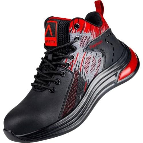 YSHUNIJ Male breathable anti-smash anti-piercing safety shoes lightweight wear-resistant steel baotou high gang protective shoes