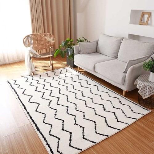 Nordic Geometric Carpets Rugs Modern Bedroom Living Room Home Decoration Coffee Table Study Mats Room Carpets Floor Rug Morocco
