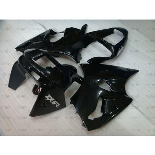 For Kawasaki Zx6r 1998 - 1999 Motorcycle Fairing 636 Zx-6r 99 Full Body Kits 636 Zx-6r 1998 Black Fairing