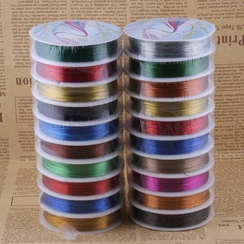 Wholesale 10 pcs/pack Colorful Jewelry Making DIY Metal Line Round Beading for DIY Necklace Bracelets Craft Jewelry Findings