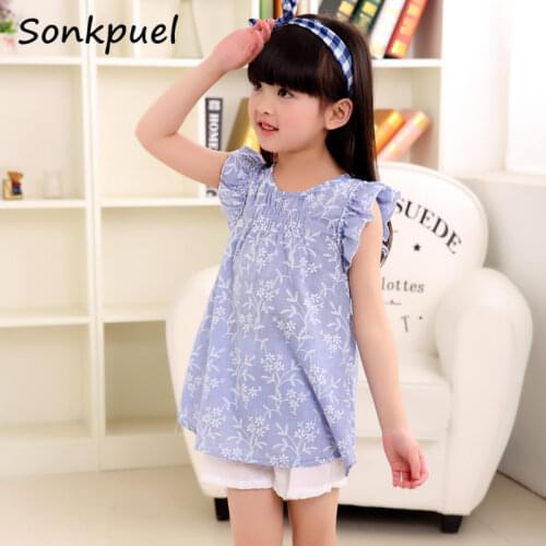 Girls Dress Kids Flower Print Sleeveless Princess Dress Summer Children Clothes Baby Girl Cotton Dress Fashion Casual Long Tops