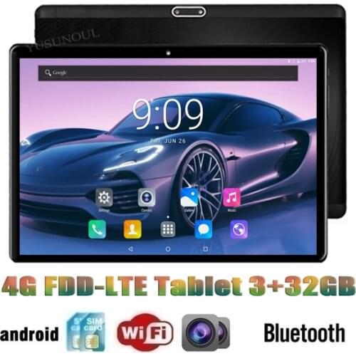 Sale!!!HD Super 2.5D Glass 4G Phone Call 10 inch Tablet 8 Core 1920*1200 IPS Screen Dual SIM Card Android Tablets 10 10.1+Gifts