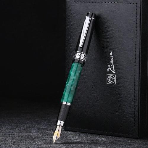 Picasso 915 Pimio Marble Celluloid Fountain Pen 22KGP Medium Nib Jade Green Eurasian Feelings Gift Box Optional Writing Gift Pen