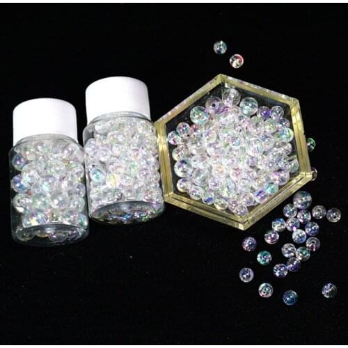 Diy Hand-made Materials Symphony Dreamland Bubble Beads Acrylic Beads Earrings Accessories Earrings Perforated Beads