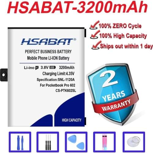 Top Brand 100% New 2500mAh CS-PTK602SL Battery for Pocketbook Pro 602/603/612/902/903/912/920 in stock