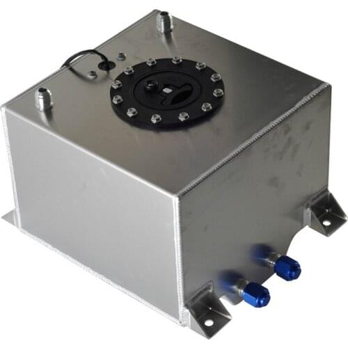 Universal 10gallon 40L Aluminium Fuel Surge tank with Cap Fuel cell 40L with sensor foam inside
