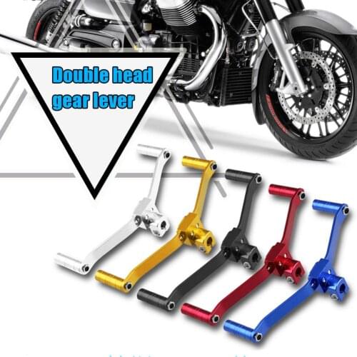 Dual Head CNC Aluminum Motorcycle Gear Shift Lever Motocross Motorbike Parts Universal