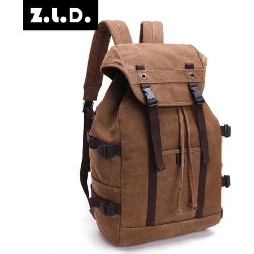 Z.L.D. High quality casual backpack wild canvas shoulder bag ladies computer bag short travel backpack sports backpack Mochila