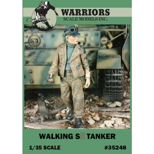 1/35 Walking German Tanker Resin Figure (no include Tank) 1pc WARRIORS #35248 Unassembled Uncolored