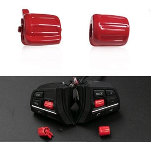 1Pair for BMW F02 F07 F10 2011-2017 Car Interior Styling Steering Wheel Switch Buttons Multi-functional Replacement Accessories