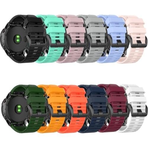26MM Silicone Band Strap For Garmin Fenix 6X GPS/6X PRO/5x Plus/Fenix 3/3 HR Watch Accessories Fashion Men Women Sport Watchband