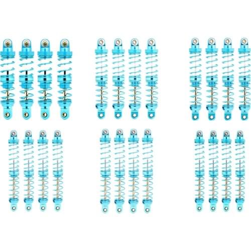 4PCS RC Shock Absorber Adjustable RC Damper Set with Springs for 1/10 RC Truck Crawler Axial SCX10 TRX4 D90