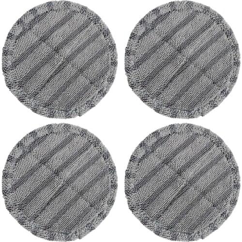 4Pcs Mopping Head Brush Mopping Rag Microfiber Mop Cloth for Dyson V6 V7 V8 V10 V11 Handheld Vacuum Cleaner
