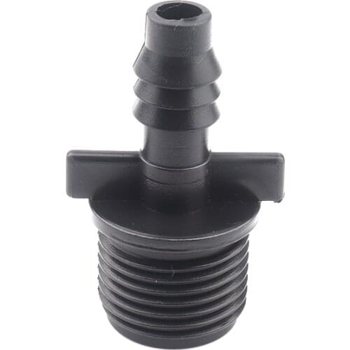 6pcs 1/2''-8/11 9/12mm Garden Hose Barbed Connectors Micro Irrigation System Pipe Male Thread Adapter Gardening Water Connectors