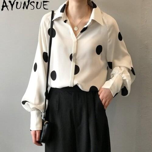 Блузки в горошек AYUNSUE China At AliExpress