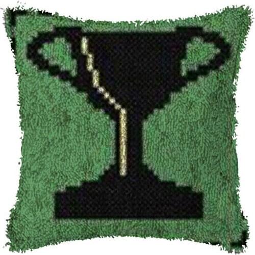 Cup DIY Latch Hook Rug Kit 3D Segment Embroidery Pillow Wool Cross Stitch Carpet Set Crafts