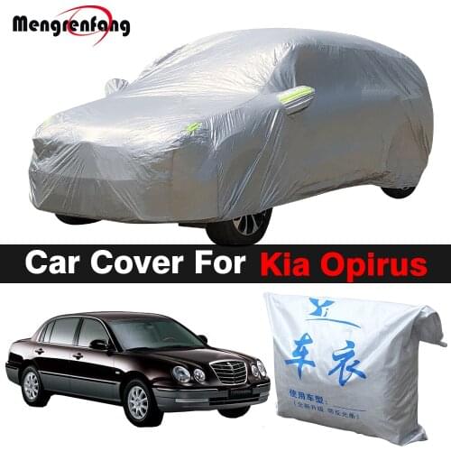 Full Car Cover Indoor Anti-UV Sun Shade Snow Rain Dust Protection Auto Cover For Kia Opirus Amanti