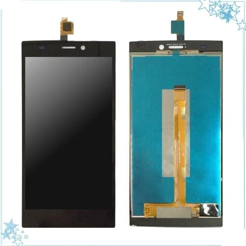 Black/White For Wiko Ridge 4G LCD and Touch Screen Assembly Digiziter Mobile Phone Replacement Part