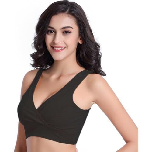 Cotton Breastfeeding Maternity Bras Sleep Nursing Bras for Feeding Pregnant Nursing Underwear Clothes Size plus pregnancy