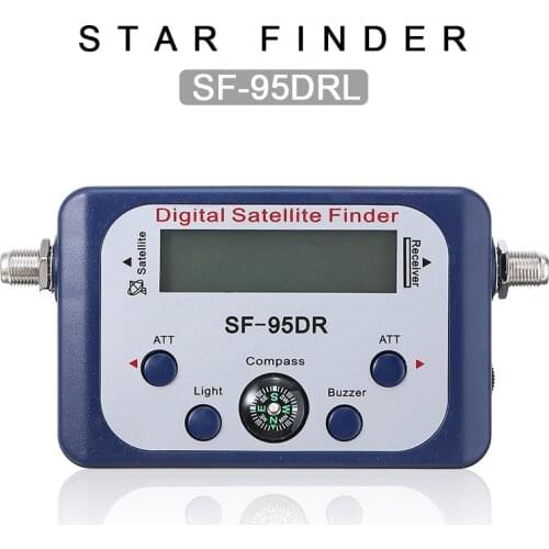 Satellite TV Signal Finder Dish-compass Satellite Finder Strength Meter Receptor LCD Digital Display Decoder Satellite Finder