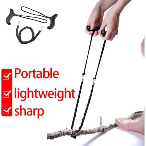 Survival Chainsaw Pocket Hand Saw 29-inch/25-inch Folding Survival Chain Saw Strong Sharp Teeth Camping