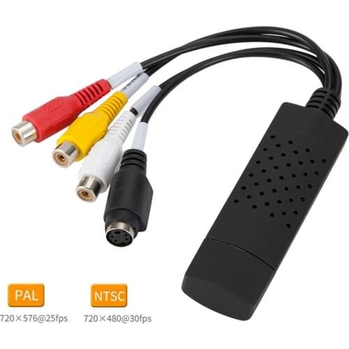 Digital Audio Capture Card USB 2.0 Video TV VHS to DVD Set Converter Household Computer Safety Parts for Windows
