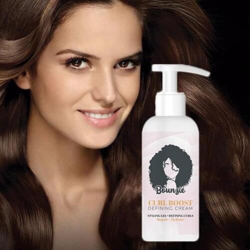 Curly Cream Hair Care Elastin Curl Enhancer Long-lasting Moisturizing Hair Styling Product Anti Frizz Volumizing Gel