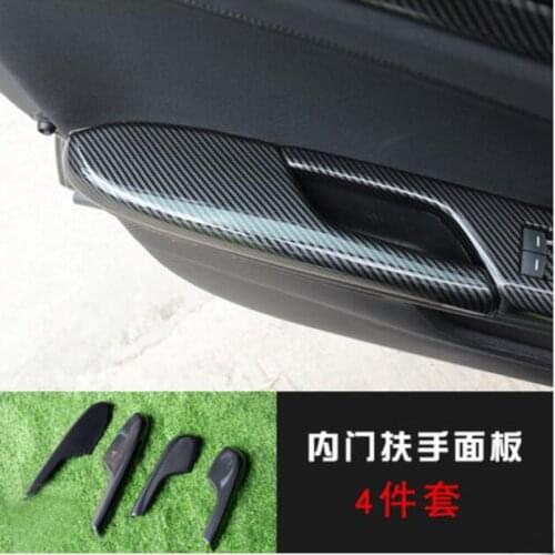 Car Interior Door Armrest Panel Decal Trim For Honda Civic 2020 armrest box interior door armrests sequin car styling