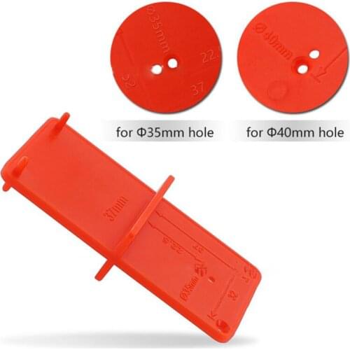 35mm 40mm Hinge Drilling Positioning Plate Hole Locator Template Hinge Template Woodworking Locator Door Cabinets DIY Tool