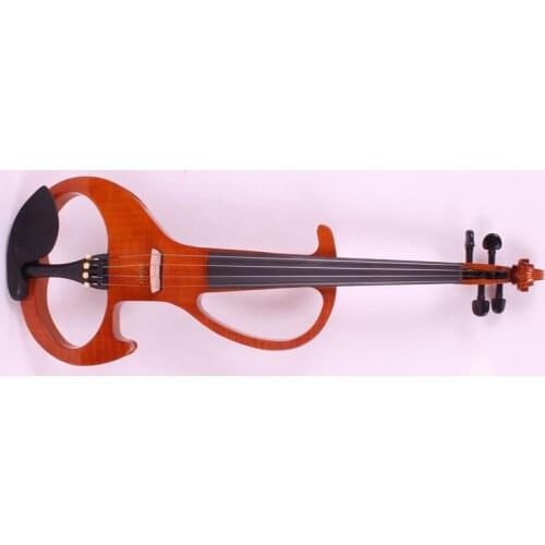 4/4 New 4 string Electric Acoustic Violin Solid Wood Nice Sound orange color