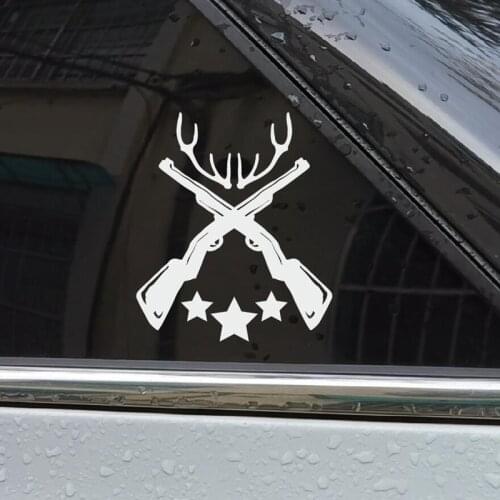 Hunter Sign Automobile Reflective Waterproof Car Stickers Vinyl Decals for Rear Windshield Car Body Motorbike Boat Yacht