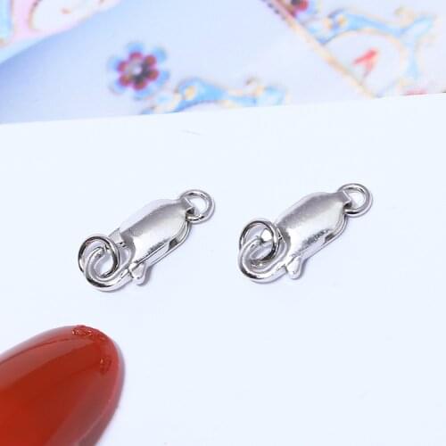 New Hot Style Charm Nice Quality 925 Sterling Silver Necklace Bracelet Clasps and Hooks Jewelry Accessory Parts Settings
