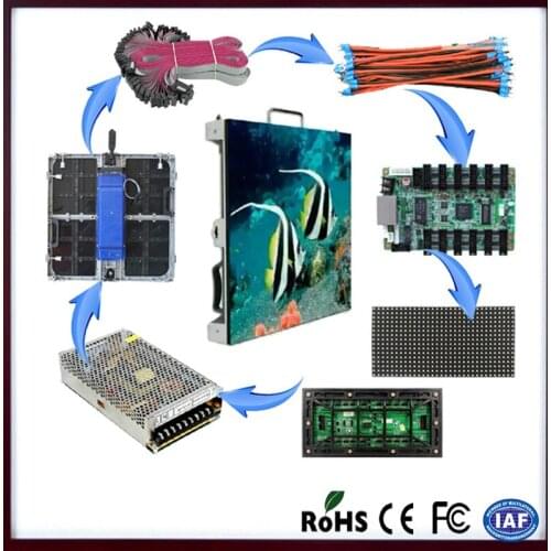 P8 outdoor led panel,SMD 1/4 scan,64*64dots ,512*512mm, die casting aluminum,full color led video wall,video led display screen