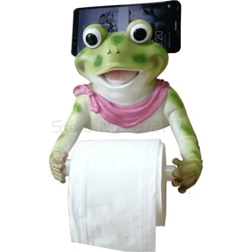 Resin Animal Toilet Paper Stand Resin Dog Dinosaur Elephant Frog Paper Towel Holder Paper Cover Box Kitchen Paper Holder