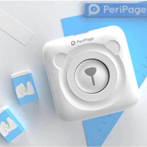 PeriPage A6 Portable Thermal Printer Paper Photo Pocket Printer 58mm Printing Wireless Connect Mini Printer 10 Days Deliver