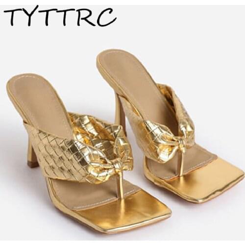 Fashion Slippers Heels Square Head Outdoor High Quality Women Slides Bow Summer Sandals Woman Shoes Leisure Casual Party Sliper