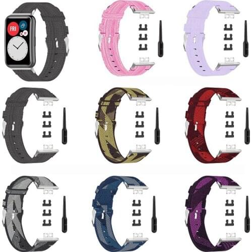 Nylon Wrist Strap for Huawei Watch Fit Replacement Wristband for Huawei Fit Watch Band Bracelet Accessories with Tool