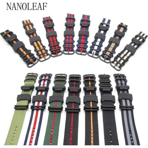 Sports Nylon Watch Band for G-Shock GA-100 GA-120 GA-400 G-8900 GW-M5610 DW-6900 Replacement Strap with Connectors and Tools