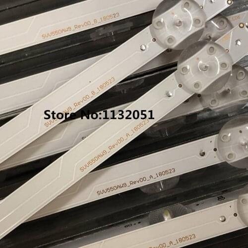 New 9 PCS (6A+3B) LED 576mm LED backlight strip for Pana sonic TX-55FX550B SVV550AW9_Rev00_A B_180523 E306084