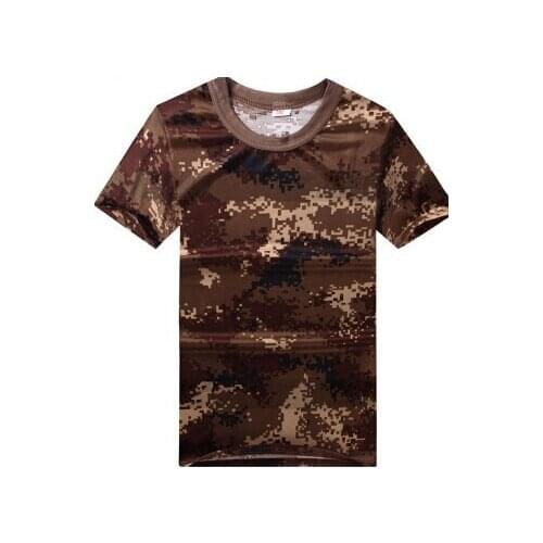 Tactical military t-shirt men training clothes 07 camouflage T shirt breathable mesh training suit military clothing