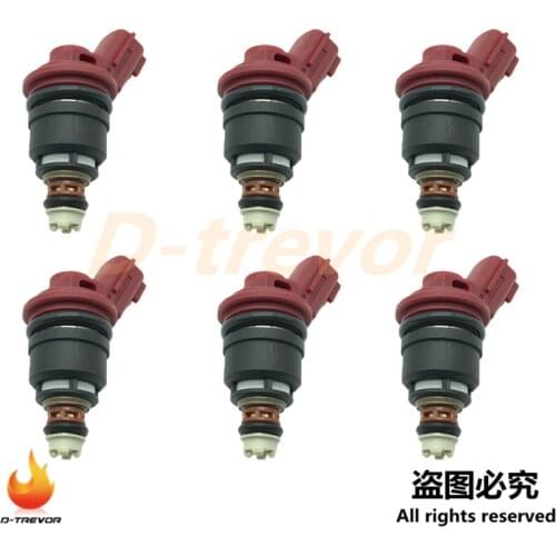 6pcs 740CC 16600-RR544 Fuel Injectors Nozzle For Nissan Skyline RB25DE RB25DET-Fairlady
