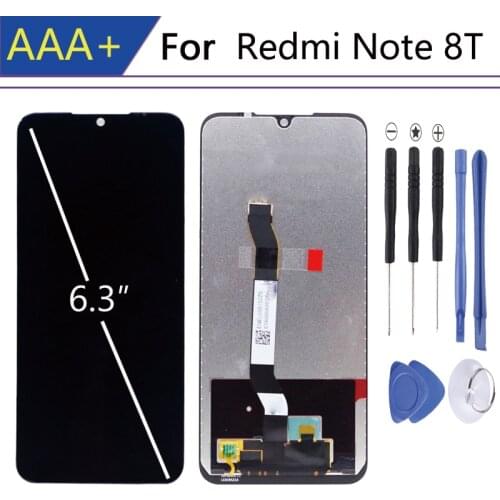 For Xiaomi Redmi Note 8T LCD display in Mobile Phone LCDs with Frame Digitizer Assembly Parts Touch Screen pantalla