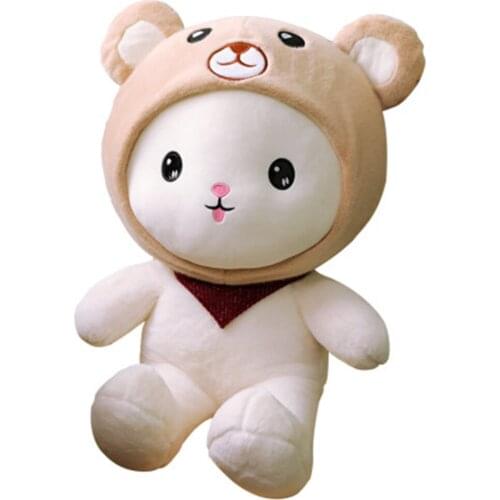 Winter Wearing a hat, bear doll, plush toys, dinosaur rabbit dolls, holding bears, bed dolls, birthday presents