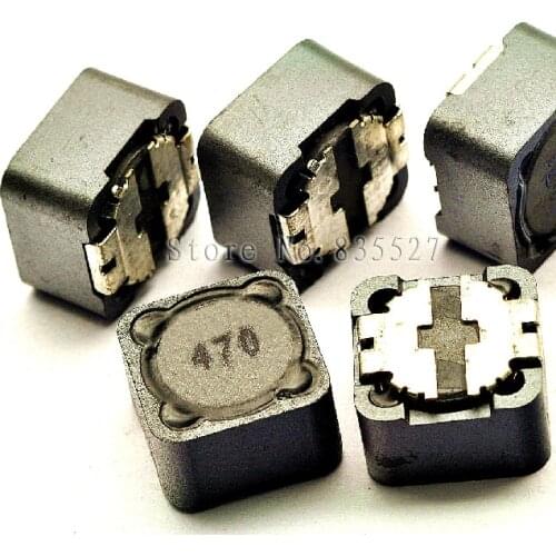 10PCS/LOT Shielded inductor 12 * 12 * 7 47UH SMD power inductors printing 470 CD127