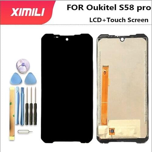 New Tested For Oukitel S58 PRO LCD Display + Touch Screen Digitizer Assembly For Oukitel S58PRO Repair Parts
