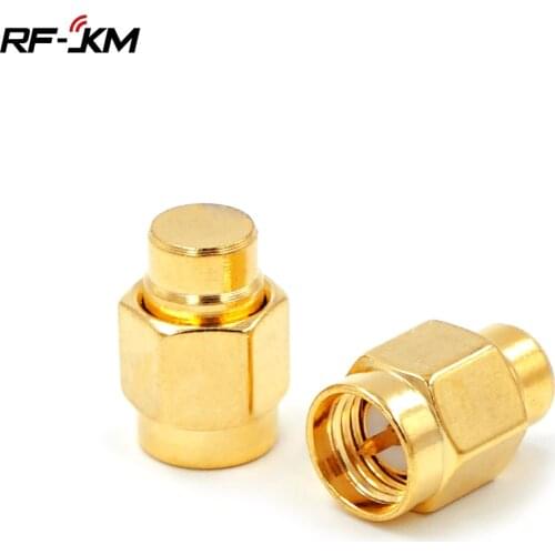 2pcs 2W 6GHz 50 ohm SMA Male RF Coaxial Termination Dummy Load Gold Plated Cap Connectors Accessories