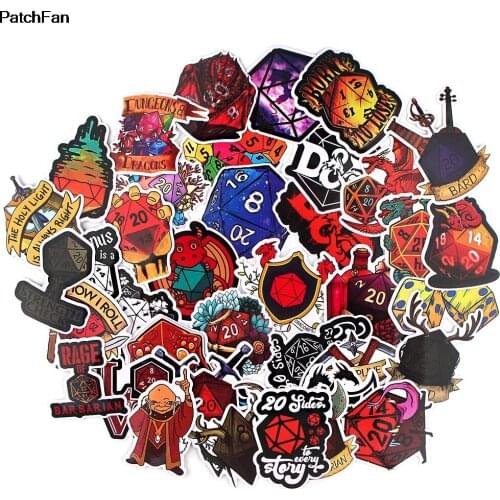 A3667 Patchfan 39pcs Cartoon Dragon Game Stickers Graffiti Punk Waterproof Decal Laptop Motorcycle Luggage Snowboard Car Sticker