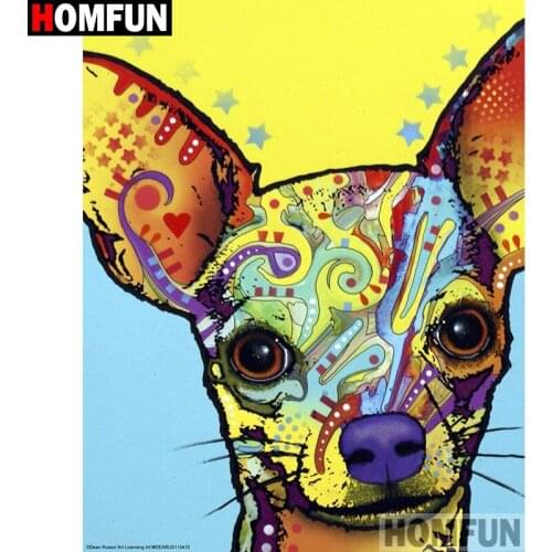 HOMFUN Full Square/Round Drill 5D DIY Diamond Painting "Color deer" Embroidery Cross Stitch 5D Home Decor A15717