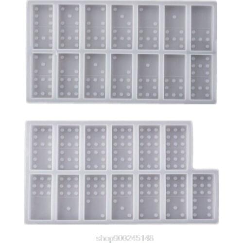 DIY Domino Resin Molds Domino Molds Silicone Domino Game Mold Silicone Molds for Domino DIY Resin Art Crafts O30 20 Dropshipping